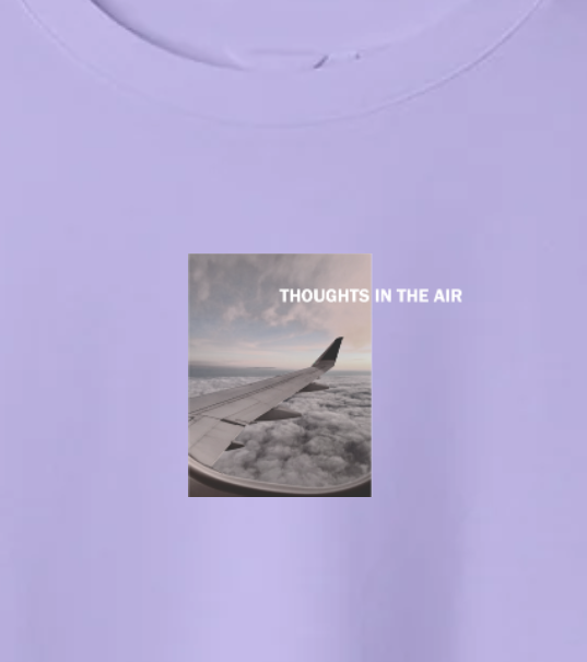 CAMISETA THOUGHTS OVERSIZE