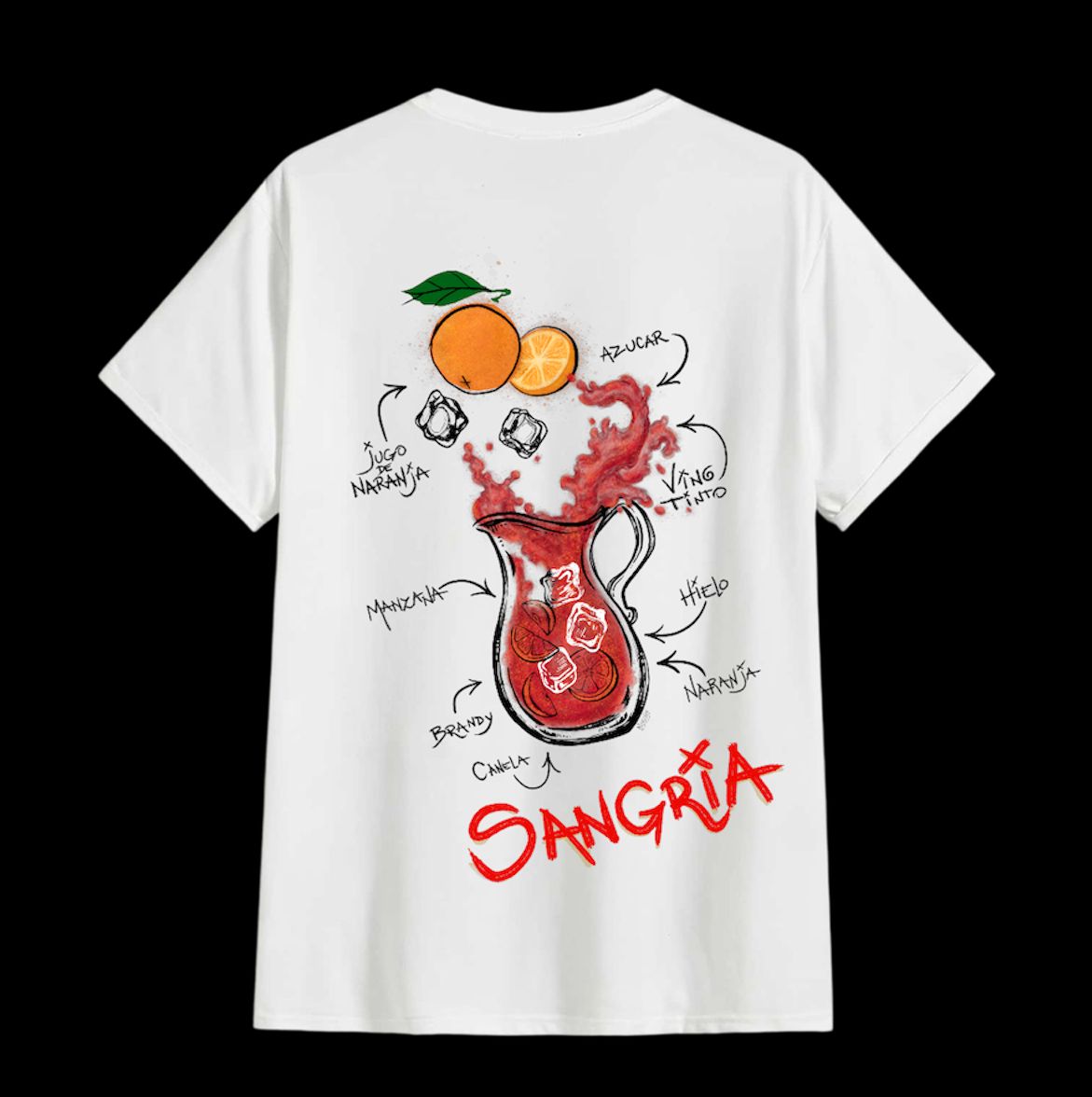 CAMISETA SANGRIA